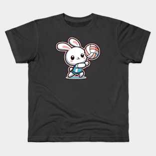 Cute Volleyball Bunny Kids T-Shirt